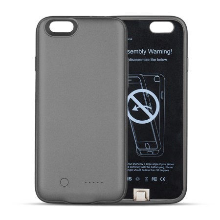 forever 3000mah iphone 6/6s battery case with micro sd reader - black