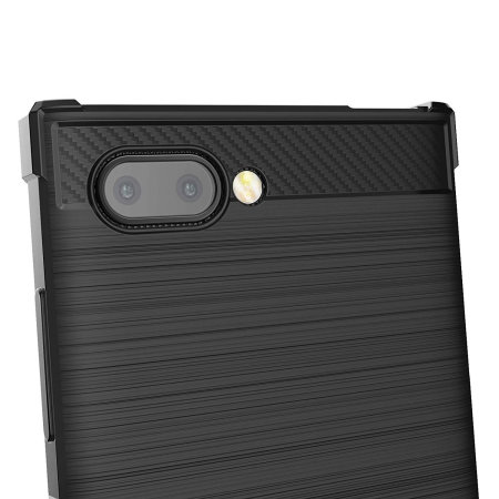 Coque BlackBerry KEY2 Caseflex fibre de carbon – Noire