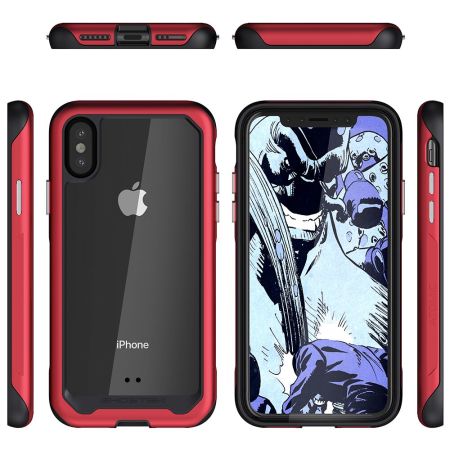 Ghostek Atomic Slim 2 iPhone XS Max Tough Case - Rot