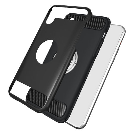 Olixar ArmaRing iPhone XR Finger Loop Tough Case - Black