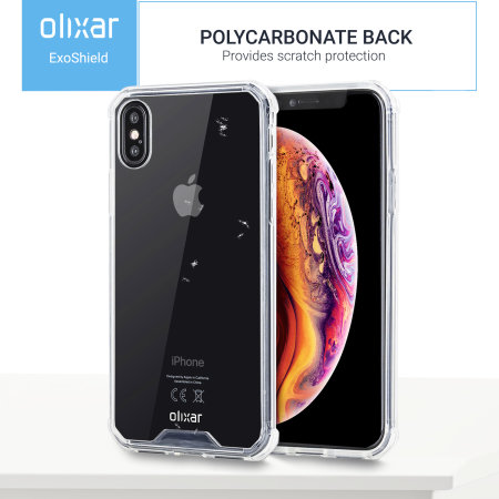 Olixar ExoShield Tough Snap-on iPhone XS Max Skal - Crystal Clear