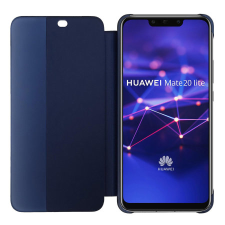 Officiële Huawei Mate 20 Lite Smart View Flip Case - Blauw