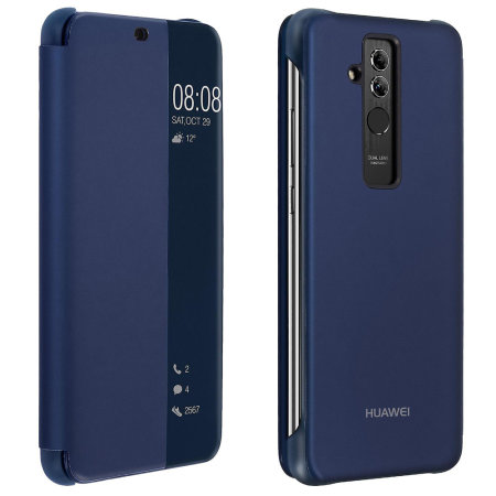 Housse Officielle Huawei Mate 20 Lite Smart View Flip – Bleu