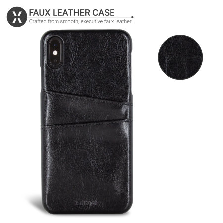 olixar farley rfid blocking iphone xs max executive wallet case