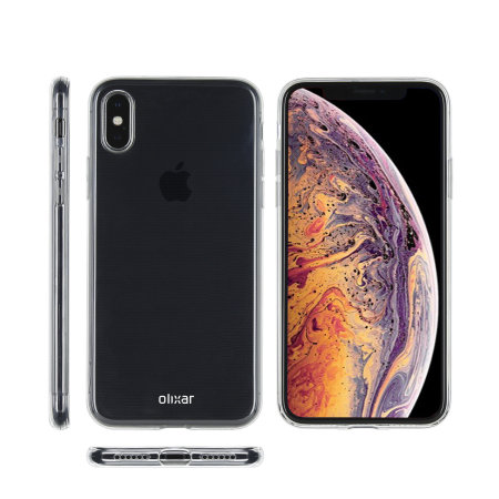 iPhone XS Max Clear Case - Olixar Ultra Thin Gel - 100% Clear