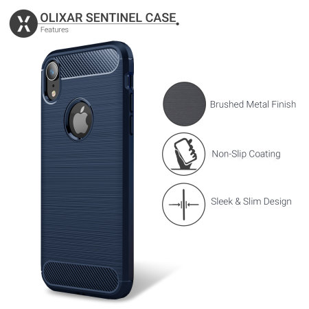 Coque iPhone XR Olixar Sentinel avec protection d'écran – Bleue