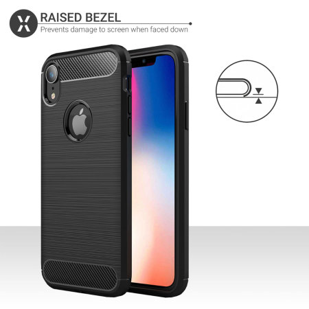 Olixar Sentinel iPhone XR Case and Glass Screen Protector - Black