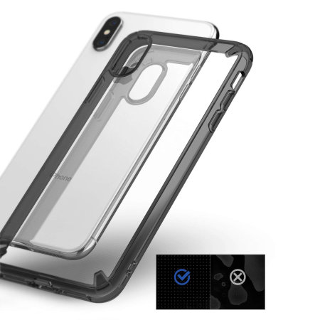 Ringke Fusion 3-in-1 iPhone XS Max Kit Case - Smoke Black