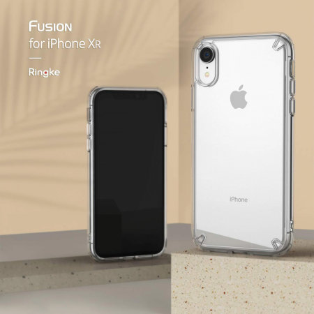 Funda iPhone XR Rearth Ringke Fusion 3 en 1 - Transparente