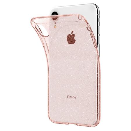 Funda iPhone XR Spigen Liquid Crystal Glitter - Rosa