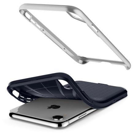 Spigen Neo Hybrid iPhone XR Deksel - Satin Silver