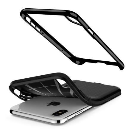 Spigen Neo Hybrid iPhone XS Case - Zwart