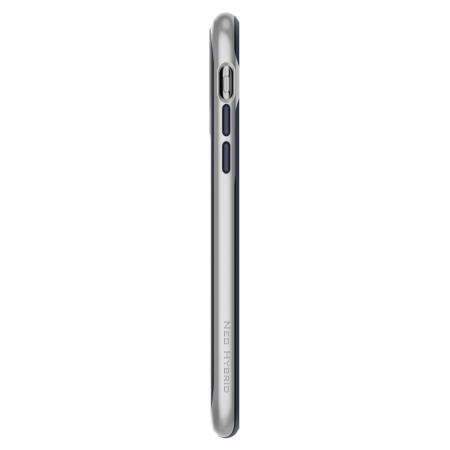 Spigen Neo Hybrid iPhone XS Deksel - Satin Silver