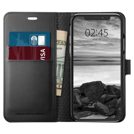 Spigen Wallet S iPhone XS Case - Black