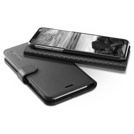 Spigen Wallet S iPhone XS Hülle - Schwarz