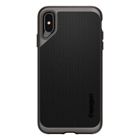 Coque iPhone XS Max Spigen Neo Hybrid – Fine & protectrice – Gunmetal