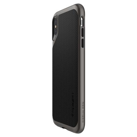 Coque iPhone XS Max Spigen Neo Hybrid – Fine & protectrice – Gunmetal