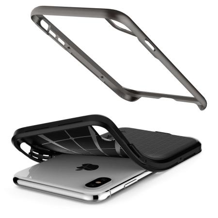 Spigen Neo Hybrid iPhone XS Max Hülle - Gunmetal