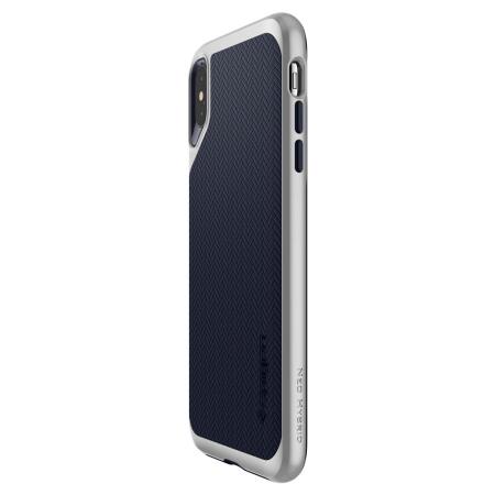 Spigen Neo Hybrid iPhone XS Max Case - Satin Silver