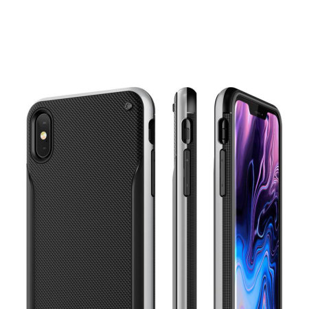 VRS Design High Pro Shield iPhone XS Max Case - Steel Silver
