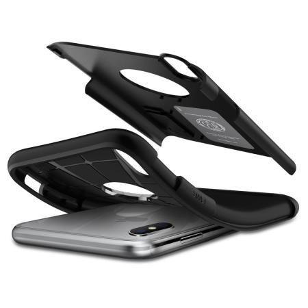 Spigen Slim Armor iPhone XS Max Case - Zwart