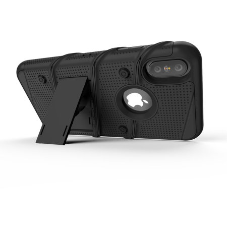 Zizo Bolt iPhone XS Max Tough Case & Screen Protector - Black