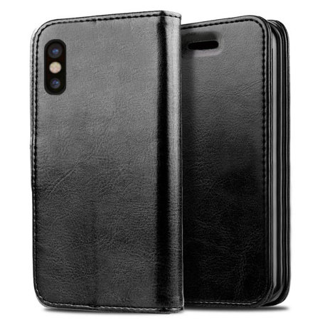 Zizo iPhone XS Max Pouch Wallet Folio Cover Case - Black