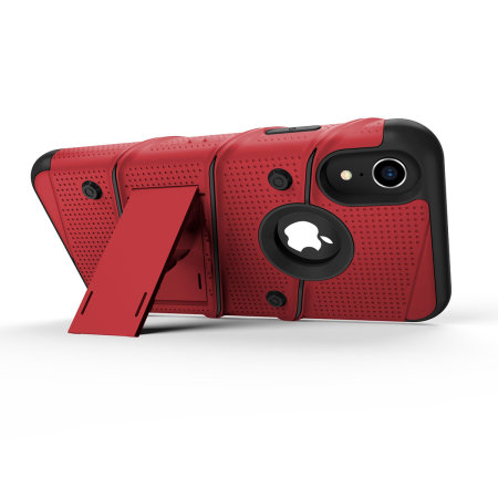 Zizo Bolt iPhone XR Tough Case & Screen Protector - Rood / Zwart