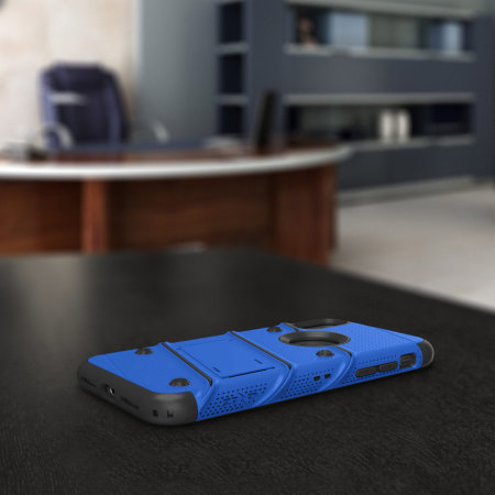 Coque iPhone XR Zizo Bolt avec protection d'écran – Bleue / noire