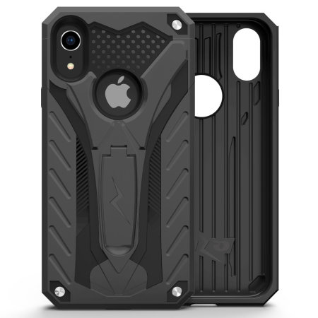 Zizo Static iPhone XR Kickstand Tough Case - Black