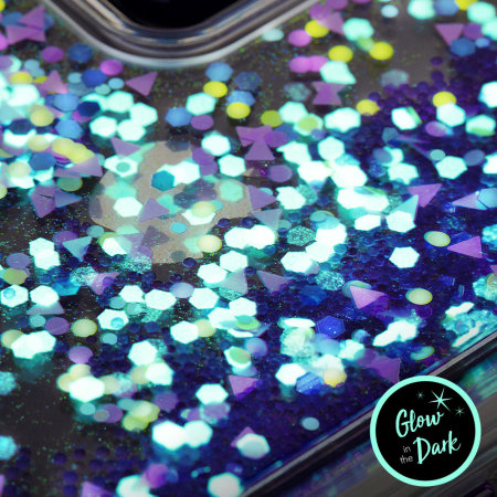 Case-Mate iPhone XS Max Waterfall Glow Glitter Case - Purple Glow