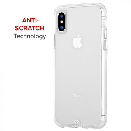 case-mate iphone xs / x tough case - clear