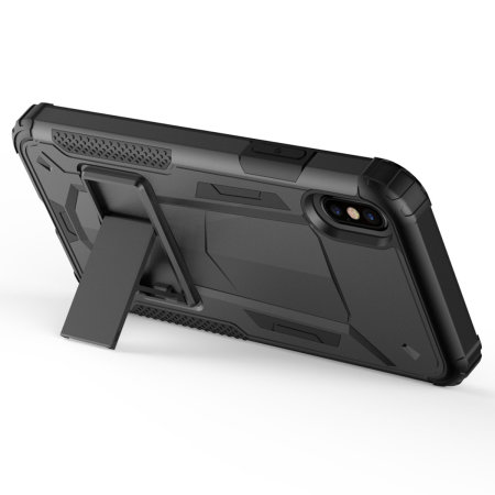 zizo zv hybrid transformer series iphone xs max case - black