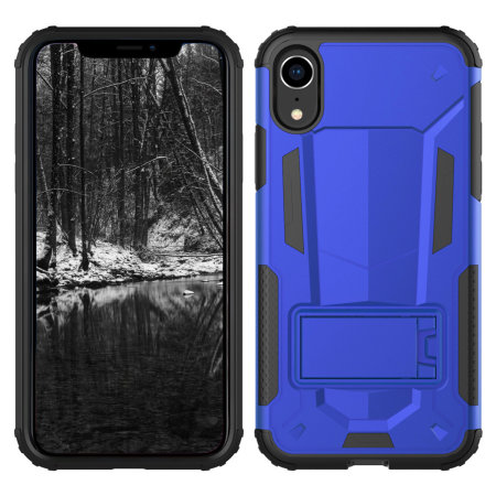 zizo zv hybrid transformer series iphone xr case - blue / black