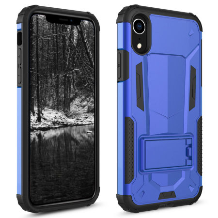 zizo zv hybrid transformer series iphone xr case - blue / black