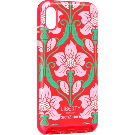 Tech21 Luxe Liberty London for iPhone XS Case - Azelia Red