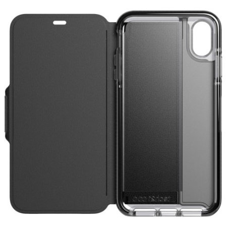 Tech21 Evo iPhone XR Flex Shock Wallet Case - Black