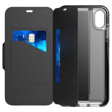Coque iPhone XS Tech21 Evo Wallet portefeuille – Noir