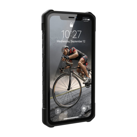 uag monarch premium iphone xr protective case - carbon fibre