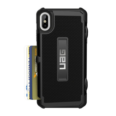 UAG Trooper iPhone XS Max Protective Wallet Case - Black