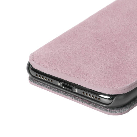 Housse iPhone XS Krusell Broby 4 Card portefeuille mince – Rose