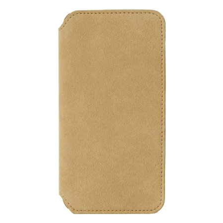 Krusell Broby 4 Card iPhone XS Slanke Portemonnee Case - Cognac