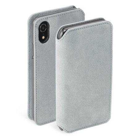 Krusell Broby iPhone XR 4 Card Slim Folio Wallet Case - Grey