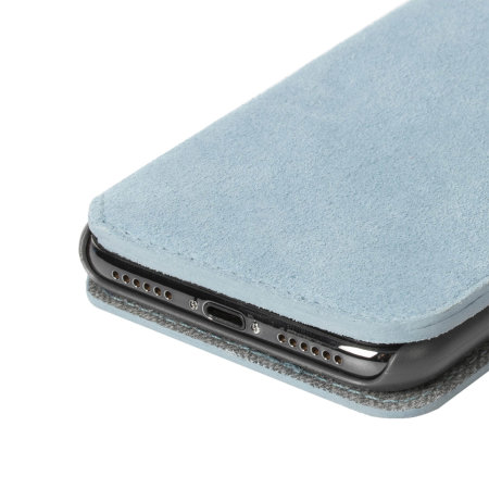 krusell broby 4 card iphone xr slim wallet case - blue
