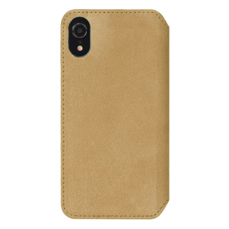 krusell broby 4 card iphone xr slim wallet - cognac