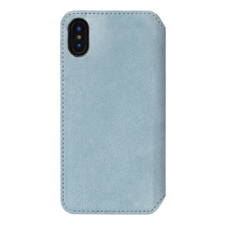 Krusell Broby 4 Card iPhone XS Max Slanke Portemonnee Case - Blauw