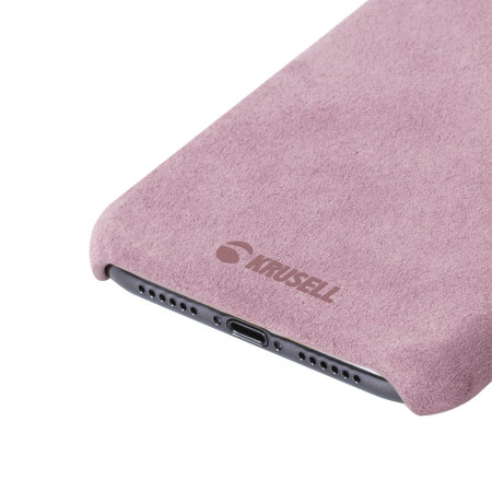 Krusell Broby iPhone XS Slim Premium Leather Cover Case - Pink