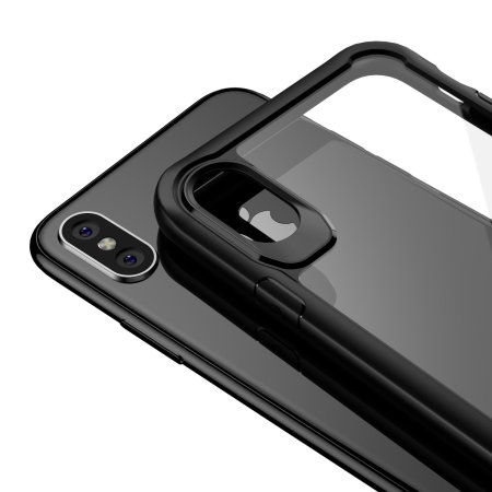 Coque iPhone XS Olixar NovaShield – Style bumper – Noire