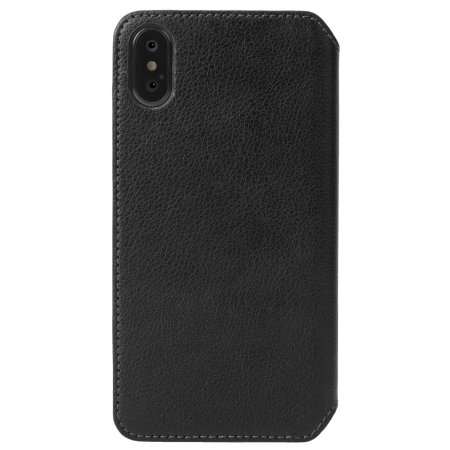 krusell pixbo 4 card iphone xs slim wallet case - black