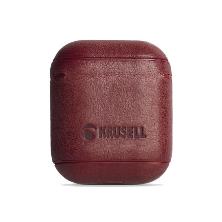 Krusell Sunne AirPod Genuine Leather Case - Red